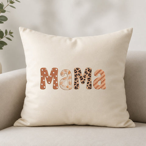 Mama Embroidery Design – Leopard Print Floral Boho Mama Typography Machine Embroidery File Embroidery/Applique DESIGNS PatternFeed8 