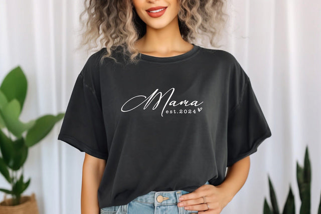 Mama Est. 2024 SVG EPS PNG, Mom Shirt Svg, Mom Svg, New Mom Svg, Mommy Svg, Super Mom Svg, Mothers day Svg, Momlife Svg, Mama Svg Design SVG DesignDestine 
