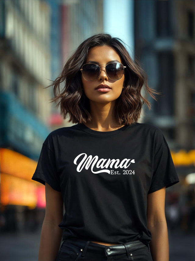 Mama Est. 2024 Svg Png Files, Mom Birthday, Mom Svg Shirt, Mom Svg, Super Mom Svg, Mothers day Svg, Momlife Svg, Mama Svg Design SVG DesignDestine 