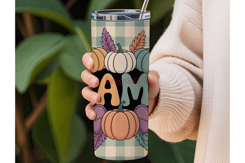 Mama Fall Pumpkin Tumbler Design Sublimation DesignSVG 