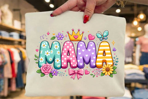 Mama Floral PNG Design Clipart. Sublimation SVGArt 