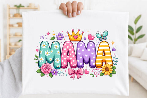 Mama Floral PNG Design Clipart. Sublimation SVGArt 