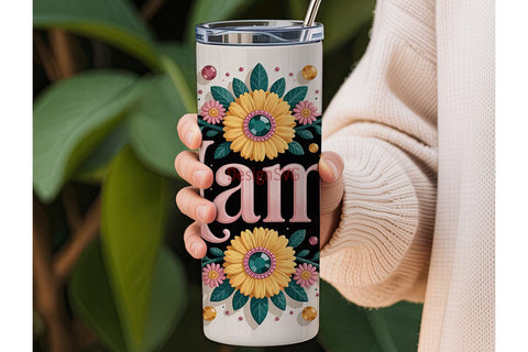 Mama Floral Tumbler Wrap PNG Sublimation DesignSVG 