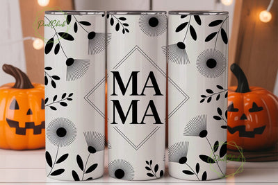 Mama Floral Tumbler Wrap PNG Sublimation PixelChick 