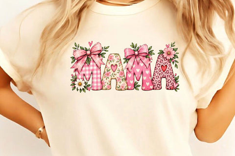 Mama Floral Wild Flower PNG, Mama PNG, Sublimation SVGista 