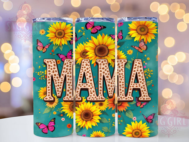 Mama Flower Boho Tumbler Wrap, Floral Mom PNG, 20oz Sublimation Design, Mother’s Day Tumbler, Boho Mom Cup, Mama Flower Wrap, Cute Mom Gift Sublimation SvggirlplusArt 