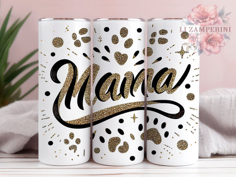 Mama Glitter 20oz Tumbler Wrap PNG, MAMA Tumbler Png, Straight & Tapered Tumbler Wrap, Instant Digital Download Sublimation Li Zamperini 