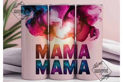 MAMA Glitter Ink Art 20oz Tumbler Wrap Sublimation sassyprint 