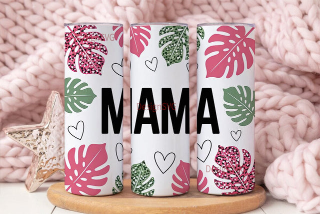 Mama Glitter Tumbler Design Sublimation DesignSVG 