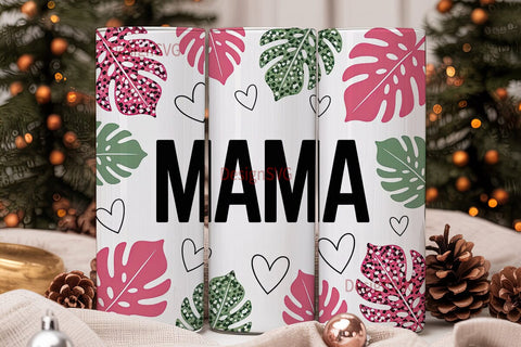 Mama Glitter Tumbler Design Sublimation DesignSVG 