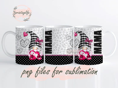 Mama Gnome Mug Wrap Design, Instant Digital Design Download Mug Wrap Design, Mug Design PNG Sublimation PrintingLife 