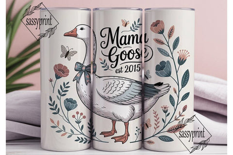 Mama Goose 20oz Tumbler Wrap Sublimation sassyprint 