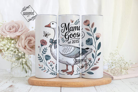 Mama Goose 20oz Tumbler Wrap Sublimation sassyprint 
