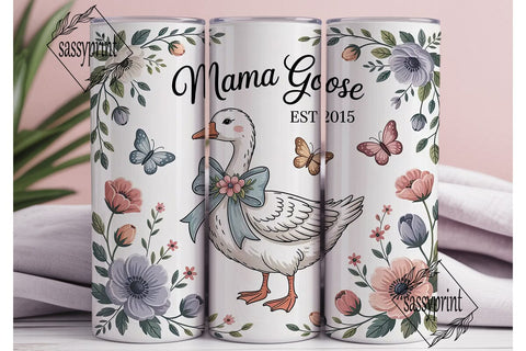 Mama Goose 20oz Tumbler Wrap Sublimation sassyprint 