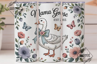 Mama Goose 20oz Tumbler Wrap Sublimation sassyprint 