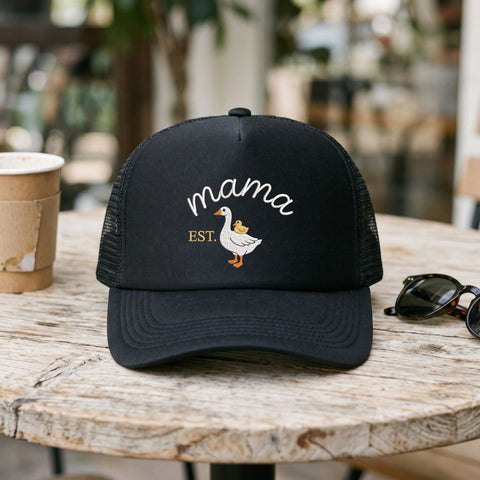Mama Goose Embroidery Design – Cute Mother Goose with Baby Gosling Mom Machine Embroidery File Embroidery/Applique DESIGNS PatternFeed8 