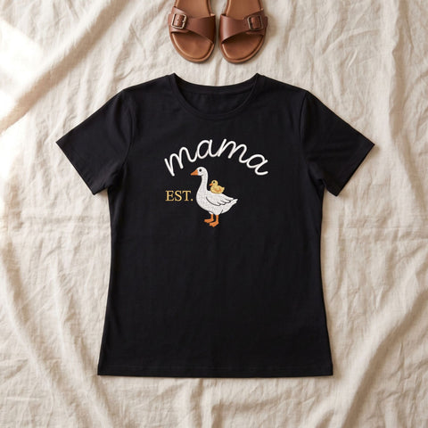 Mama Goose Embroidery Design – Cute Mother Goose with Baby Gosling Mom Machine Embroidery File Embroidery/Applique DESIGNS PatternFeed8 