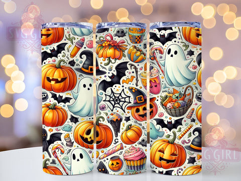 Mama Halloween 20oz Tumbler Wrap Sublimation Design, Straight Tapered Tumbler Wrap, Pumpkin Ghost Tumbler Png, Instant Digital Download Sublimation SvggirlplusArt 