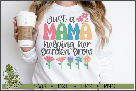 Mama Helping Her Garden Grow SVG File SVG Crunchy Pickle 