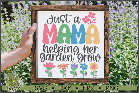 Mama Helping Her Garden Grow SVG File SVG Crunchy Pickle 
