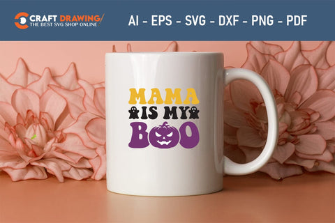 Mama Is My Boo Some Days I`m Extra Witchy Halloween Svg, Halloween Png , Halloween Clipart, Ghost Svg, Halloween Shirt Svg, Hippie Svg, Retro Svg, Svg Bundle, Sublimation Designs SVG Debashish Barman 