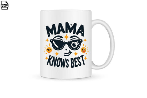 Mama Knows Best Mother's Day PNG Clipart Printable File Sublimation Creativedesigntee 