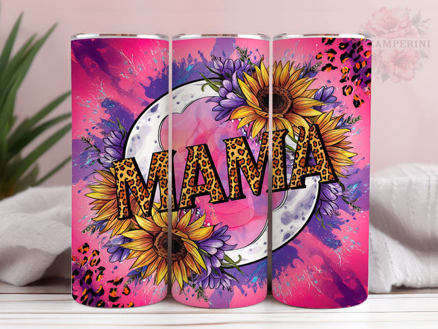 Mama Leopard 20oz Tumbler Wrap PNG, Mothers Day Tumbler Png, Straight & Tapered Tumbler Wrap, Instant Digital Download Sublimation Li Zamperini 