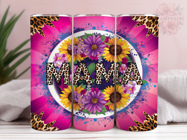Mama Leopard 20oz Tumbler Wrap PNG, Mothers Day Tumbler Png, Straight & Tapered Tumbler Wrap, Instant Digital Download Sublimation Li Zamperini 