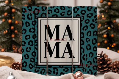 Mama Leopard 20oz Tumbler Wrap Sublimation DesignSVG 