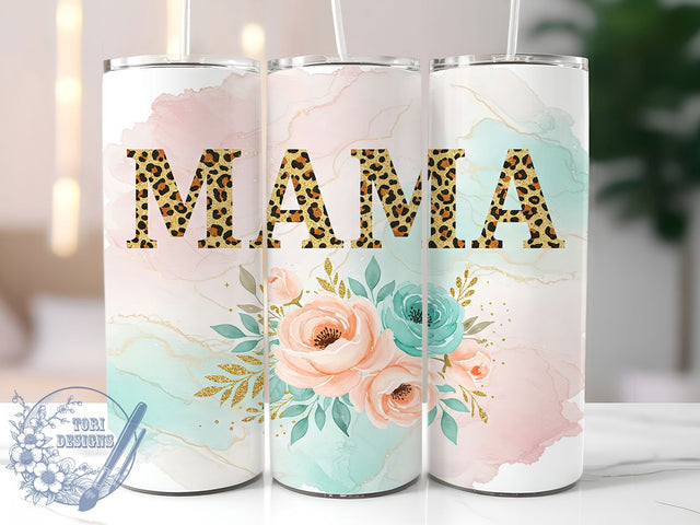 Mama Leopard Animal Print Tumbler Wrap, Mother's Day Mug, Animal Print Mom Cup, Wild Mama Wrap, Cheetah Print Gift, Trendy Mom Design, Sublimation Tumbler Wrap Sublimation ToriDesigns 