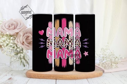 Mama Leopard Tumbler Wrap Sublimation sassyprint 