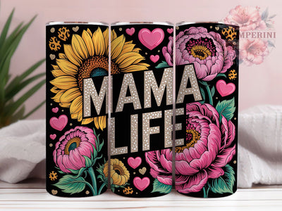 MAMA Life 20oz Tumbler, Mom Life Wrap, Sublimation Wrap, 20oz Tumbler Design, Mother’s Day Gift, PNG Tumbler Wrap, Mom Quote Sublimation Li Zamperini 