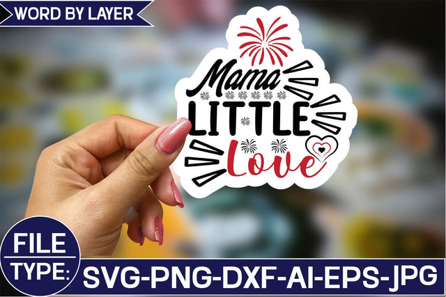 Mama Little Love Sticker SVG Design SVG Studio Innate 