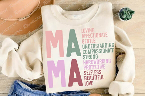 Mama Loving Affectionate Gentle Understanding SVG Design SVG Regulrcrative 
