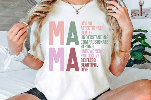 Mama Loving Affectionate Gentle Understanding SVG Design SVG Regulrcrative 