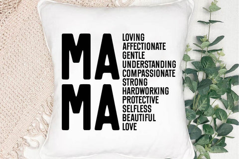 Mama Loving Affectionate Gentle Understanding SVG Design SVG Regulrcrative 