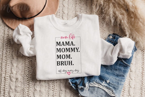 Mama Mommy Mom Bruh SVG, Funny Mom SVG SVG MaiamiiiSVG 