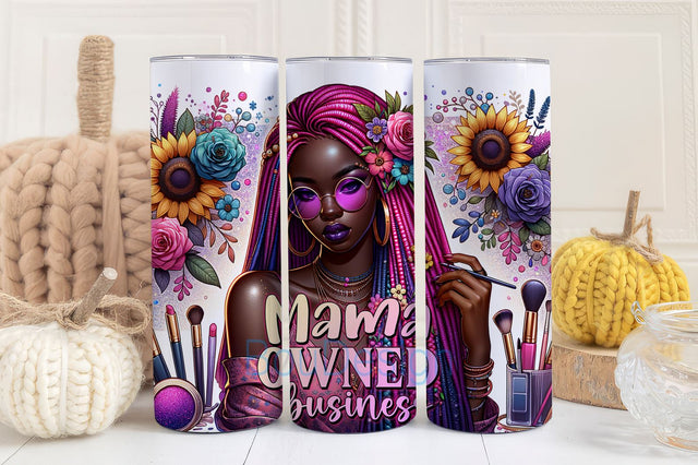 Mama owned Business Tumbler Wrap, Pastel Sunflowers Digital Download, Sunflowers Girl Wrap Sublimation Design Png Sublimation BouDesign 