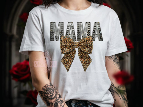 Mama Rhinestone Block T-Shirt PNG, Rhinestone Block, Mama Style, Sparkle Vibes, Glam Fashion, Sublimation PNG, Statement Shirt, Trendy Apparel Sublimation SvggirlplusArt 