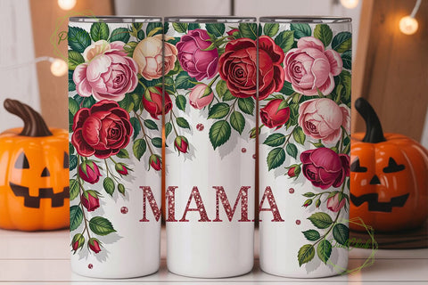 Mama Rose Tumbler Wrap PNG Sublimation PixelChick 