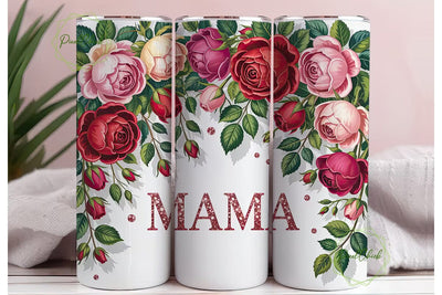 Mama Rose Tumbler Wrap PNG Sublimation PixelChick 