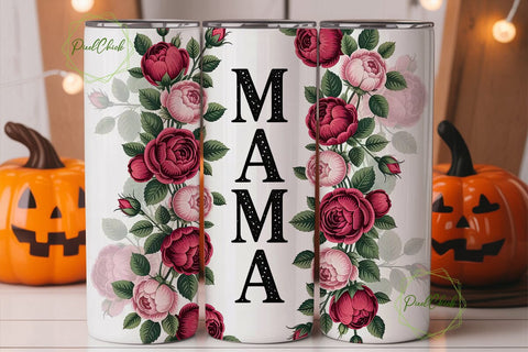 Mama Rose Tumbler Wrap PNG Sublimation PixelChick 