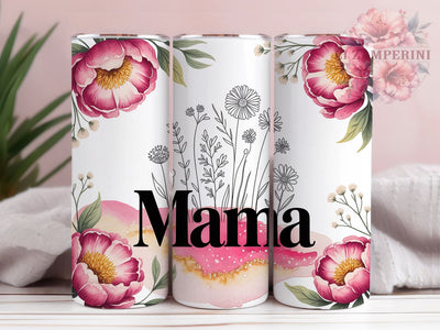 Mama Serif Bold Minimalist 20oz Tumbler, Modern Serif, Bold Typography, Mom Life, Minimalist Design, Skinny Tumbler, Sublimation PNG Sublimation Li Zamperini 