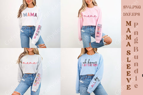 Mama Sleeve Png Bundle SVG Crafty Ideas 