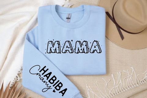 Mama Sleeve Svg Design, Mom Svg SVG Regulrcrative 