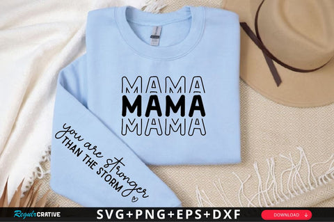 Mama Sleeve SVG Design, Mother's Day Sleeve SVG SVG Regulrcrative 