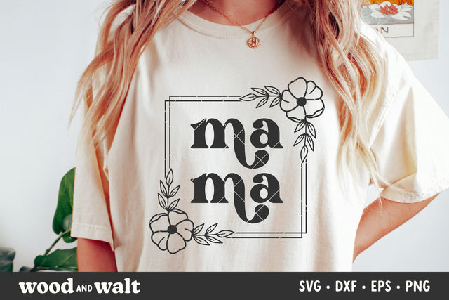 Mama Square SVG | Mother's Day SVG SVG Wood And Walt 
