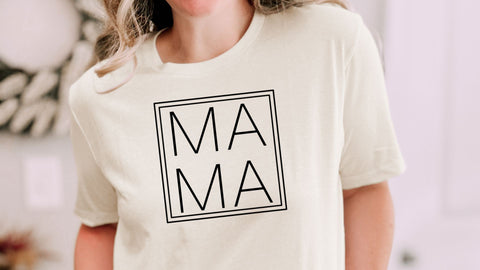 MAMA Square SVG, Stacked Mama SVG, Mom Life Cut File SVG So Fontsy VIP Design Shop 