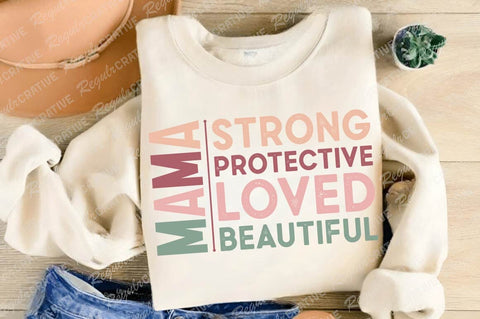 Mama Strong Protective Loved Beautiful SVG Design SVG Regulrcrative 