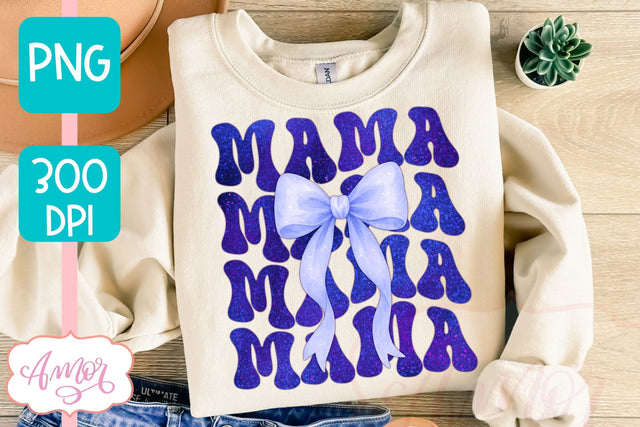 Mama sublimation PNG | Coquette Mom bow sublimation PNG Sublimation Amorclipart 